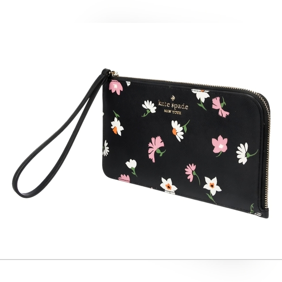 Kate Spade Floral New York Saffiano Leather Clutch (NWT) - Picture 5 of 9